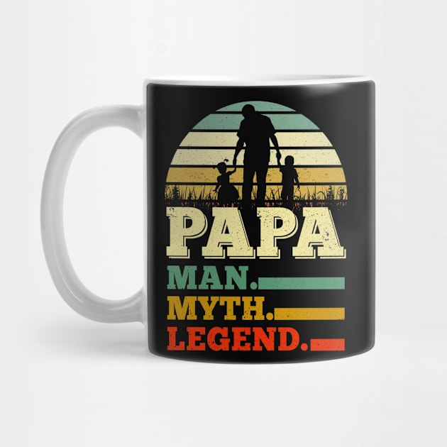 Papa Man Myth Legend Father's Day Gifts by nicolinaberenice16954